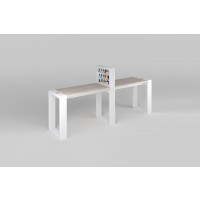 Двухместный маникюрный стол "Matrix" с подставкой для лаков