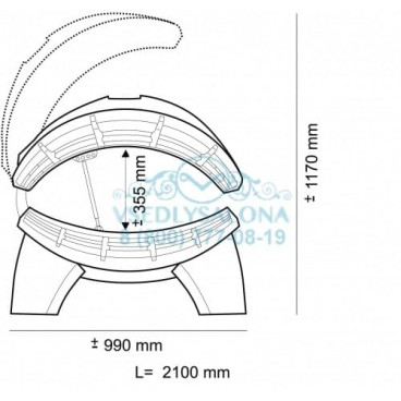 Солярий горизонтальный Onyx Pro Line 28/1 