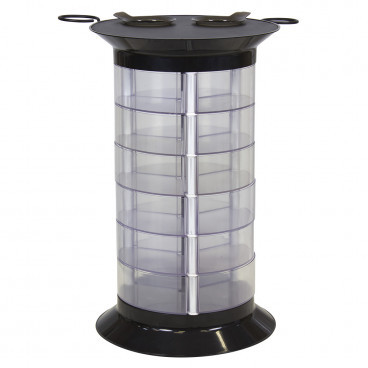 Парикмахерская тележка &quot;GiroCo Doble black&quot; ящики прозрачные