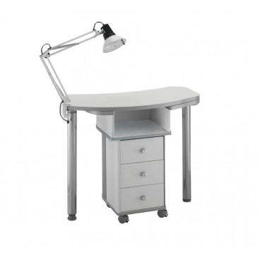 Стол маникюрный белый 488L 