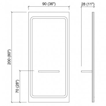 Зеркало парикмахерское &quot;ATMOSPHERE&quot;