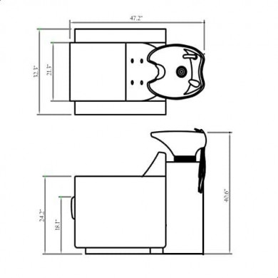 Парикмахерская мойка &quot;Otto&quot;
